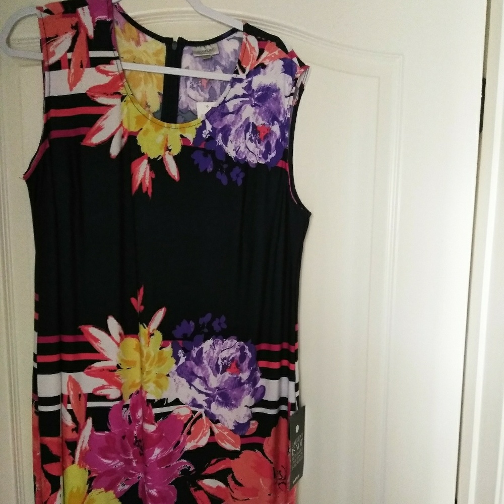 Navy Blue Multi color Dress